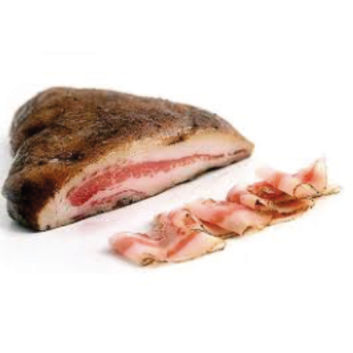 Guanciale di suino stagionato